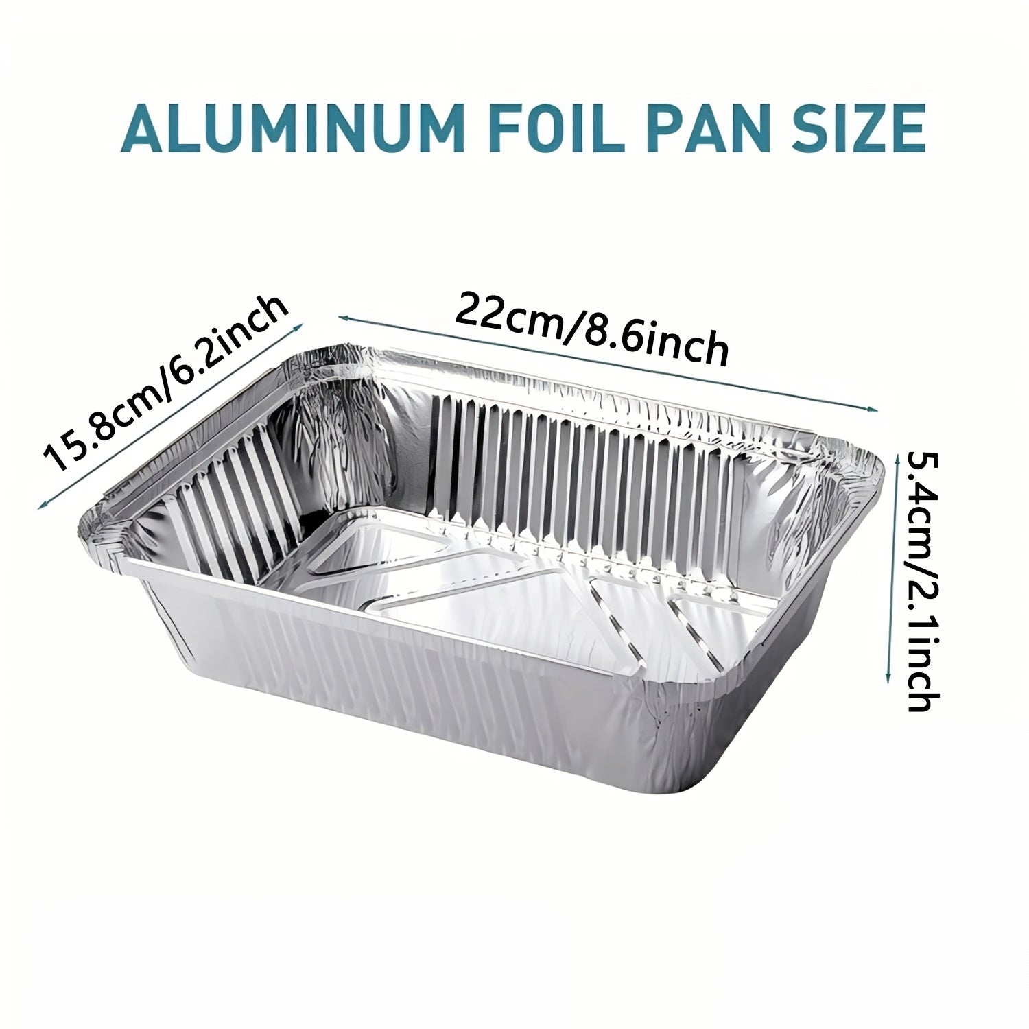Heavy-Duty Disposable Aluminum Foil Pans with Clear Lids
