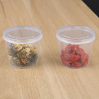 Disposable Sauce Pot 100Pcs Food Small Sauce Container Box Plastic Clear With Lids Kitchen Organizer Chutney Chili Sauce Cups