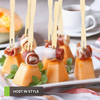 100/200/500Pcs Bamboo Appetizer Forks, 3.5-Inch Disposable Bamboo Forks for Charcuterie, Cocktail Forks for Party Wedding