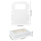 5-20pcs Gift Boxes With Window Birthday Party Chocolate Candy Cookie Gift Packaging Wedding Supplies Baby Shower Christmas Decor