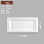 50pcs Degradable Square 6/8/10 Inch Disposable Paper Plate Thick Cake Tray for Baking Barbecue Party Tableware Fruit Snack Tray