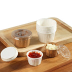100/200pcs Disposable Paper Leak-proof Food Dipping Cup 0.75/1/2 oz Cup Suitable For Medicine Dispensing Supermarket Tasting Cup