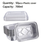 Heavy-Duty Disposable Aluminum Foil Pans with Clear Lids