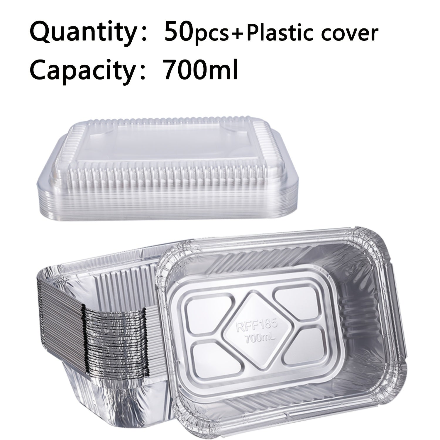Heavy-Duty Disposable Aluminum Foil Pans with Clear Lids