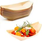 Canape Wooden Food Boats